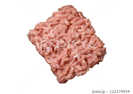 Raw minced chicken with salt, spices and herbs Raw minced chicken with salt, spices and herbs 122274934