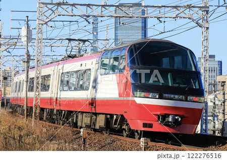 名古屋のビル群をバックに走る名鉄1200系パノラマsuper 名古屋のビル群をバックに走る名鉄1200系パノラマsuper 122276516