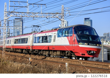 名古屋のビル群をバックに走る名鉄1200系パノラマsuper 名古屋のビル群をバックに走る名鉄1200系パノラマsuper 122276518