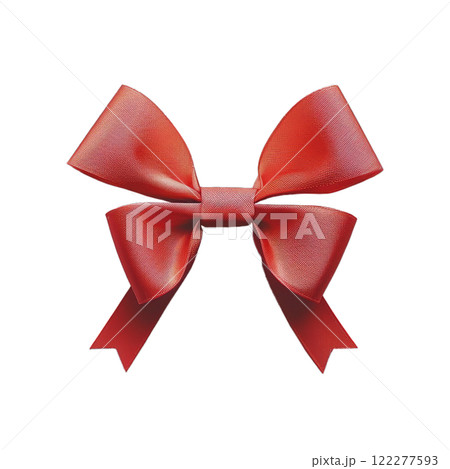 red bow isolated on white background 122277593