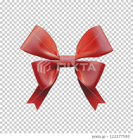 red bow isolated on white background 122277593