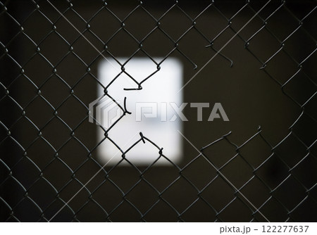 穴の開いた金網、セキュリティの脆弱性 122277637