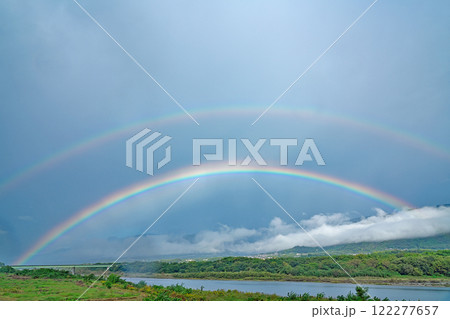 【虹】 撮影場所:徳島県美馬市穴吹町三島 【虹】 撮影場所:徳島県美馬市穴吹町三島 122277657