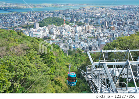 【眉山展望台より徳島市内を一望】 徳島県徳島市眉山町茂助ケ原 122277850