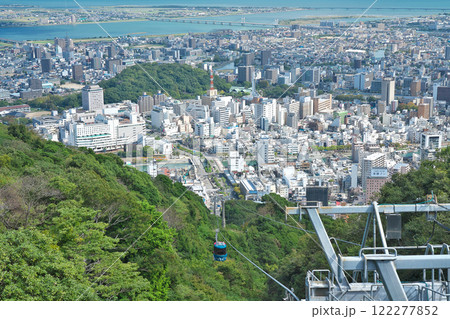 【眉山展望台より徳島市内を一望】 徳島県徳島市眉山町茂助ケ原 122277852