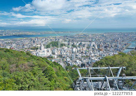 【眉山展望台より徳島市内を一望】 徳島県徳島市眉山町茂助ケ原 122277853