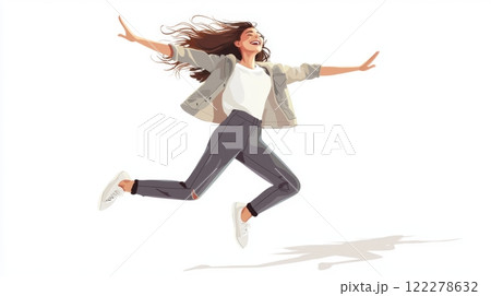 Woman Dancing Alone Cinematic contrast modern style illustration. Woman Dancing Alone Cinematic contrast modern style illustration. 122278632