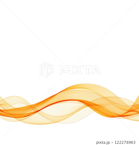 Orange wave pattern. Modern design element....のイラスト素材 [122278963] - PIXTA