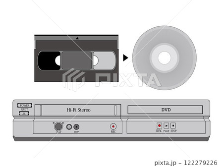 ビデオとDVDデッキ ビデオとDVDデッキ 122279226