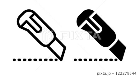 Cutter icon design template 122279544