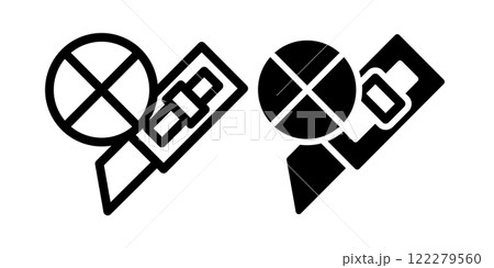 Cutter icon design template Cutter icon design template 122279560