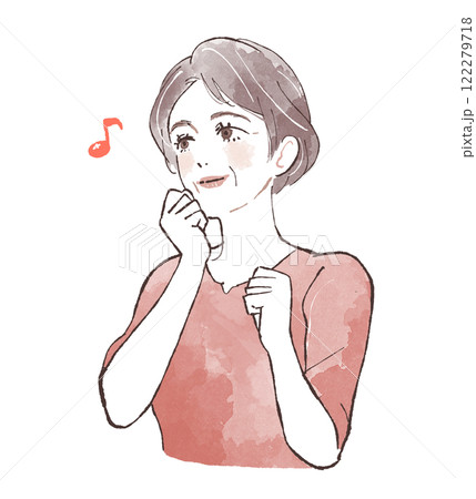わくわくする女性 わくわくする女性 122279718