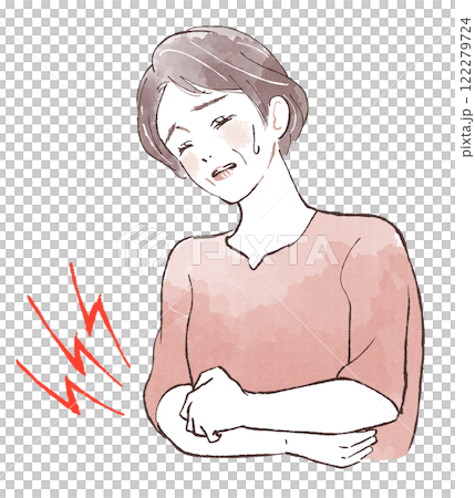 キリキリした痛みに悩む女性 122279724