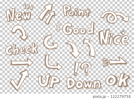 手寫箭頭素材集 手寫箭頭素材集 122279758