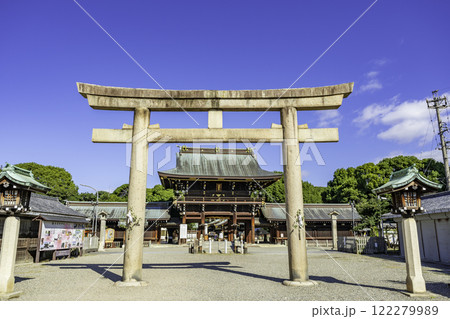 真清田神社　鳥居と楼門　愛知県一宮市 122279989