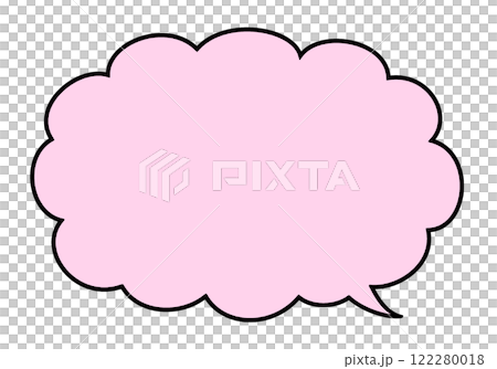 Speech bubble cloud shape Speech bubble cloud shape 122280018