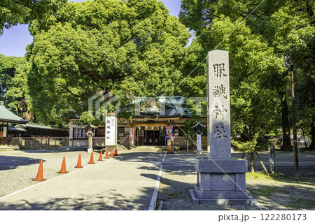 真清田神社　服織神社　社号標　愛知県一宮市 122280173