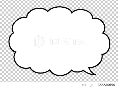 Speech bubble cloud shape Speech bubble cloud shape 122280690