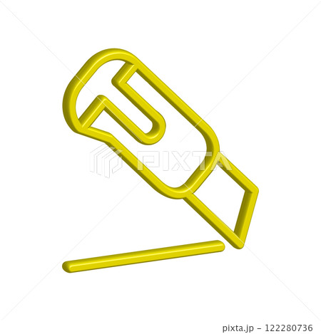 Cutter icon design template Cutter icon design template 122280736