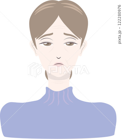 眼瞼下垂の女性 122280976