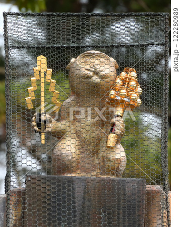 赤山禅院　鬼門除けの猿（拝殿） 122280989