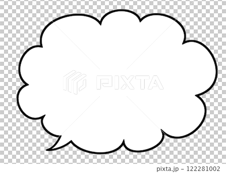 Speech bubble cloud shape Speech bubble cloud shape 122281002