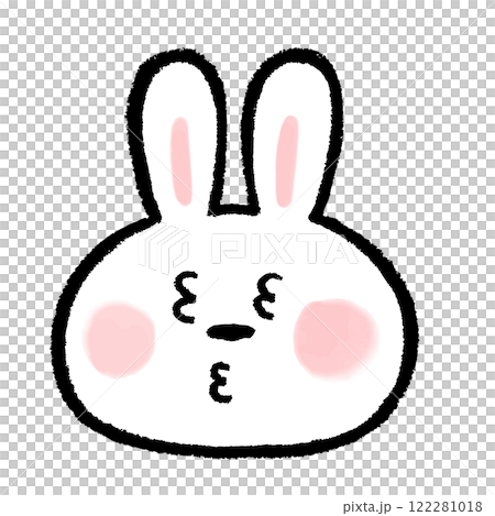 Sleepy rabbit face icon Sleepy rabbit face icon 122281018