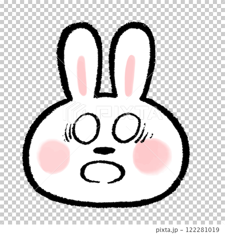 兔臉圖標，其表情顯示其眼白 122281019