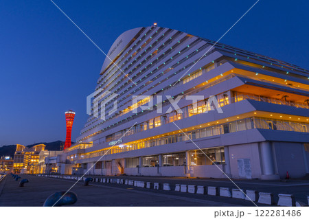 神戸メリケンパークオリエンタルホテルの夜景 神戸メリケンパークオリエンタルホテルの夜景 122281486