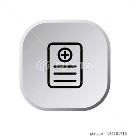 Medical Report icon template Medical Report icon template 122281716