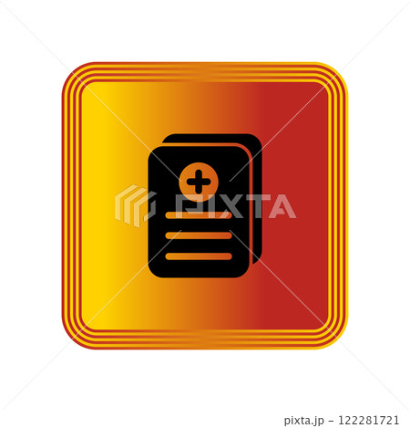 Medical Report icon template 122281721