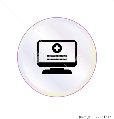 Medical Report icon template 122281737