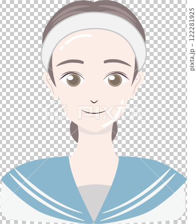 A middle school girl with beautiful skin A middle school girl with beautiful skin 122281925