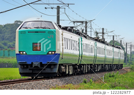 羽越本線　中条－金塚　JR東日本　485系　R編成（新潟）　いなほ 122282977