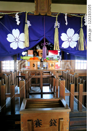 関西・姫路・姫路城の内部・大天守の最上階、天守閣にある姫路城の守護神、刑部神社・兵庫県姫路市 122283105