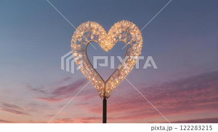 happy new year decoration in the form of heart happy new year decoration in the form of heart 122283215