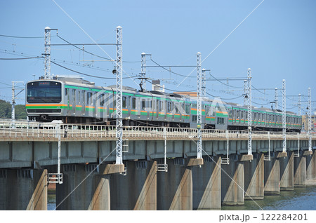 東海道本線 茅ヶ崎-平塚 JR東日本 E231系1000番台 K-24編成(国府津) 東海道本線 茅ヶ崎-平塚 JR東日本 E231系1000番台 K-24編成(国府津) 122284201