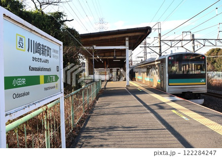 川崎新町駅　1番線ホーム　八丁畷・尻手方面 122284247