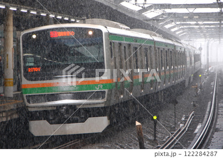 ［JS］雪の日の湘南新宿ラインE231系電車（高崎線→東海道線直通） 122284287