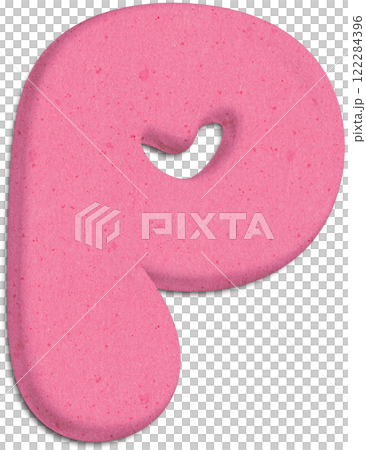 3D Letter P Font Pink Letters 122284396