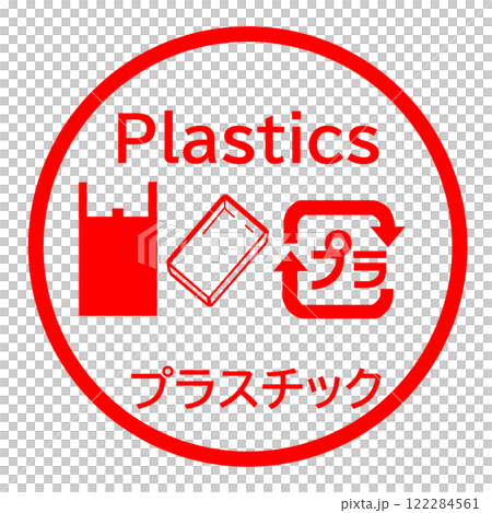 英文插圖幫助分類塑膠垃圾 英文插圖幫助分類塑膠垃圾 122284561