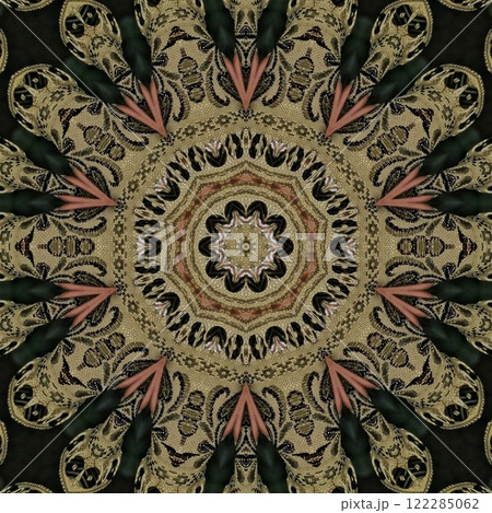 Pakistani ethnic lace texture. Geometric stripe ornament cover photo. Traditional mystic background design. Turkish fashion for floor tiles and carpet. Repeated pattern design for Indian textile print Pakistani ethnic lace texture. Geometric stripe ornament cover photo. Traditional mystic background design. Turkish fashion for floor tiles and carpet. Repeated pattern design for Indian textile print 122285062