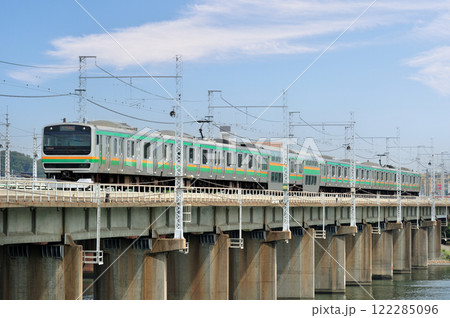 東海道本線　茅ヶ崎－平塚　JR東日本　E231系1000番台　K-11編成（国府津） 122285096