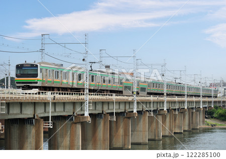 東海道本線 茅ヶ崎-平塚 JR東日本 E231系1000番台 K-23編成(国府津) 東海道本線 茅ヶ崎-平塚 JR東日本 E231系1000番台 K-23編成(国府津) 122285100