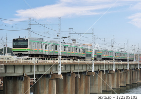 東海道本線　茅ヶ崎－平塚　JR東日本　E231系1000番台　K-02編成（国府津） 122285102