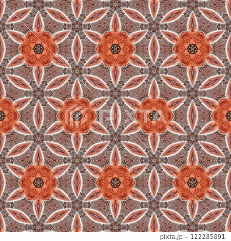 Decorative wooden texture for wall covering. Wood material texture for reed, rug, floor tiles, carpet, fabric, stem, straw, wicker, sisal matting surface printing. Modern wooden frame for decoration 122285891