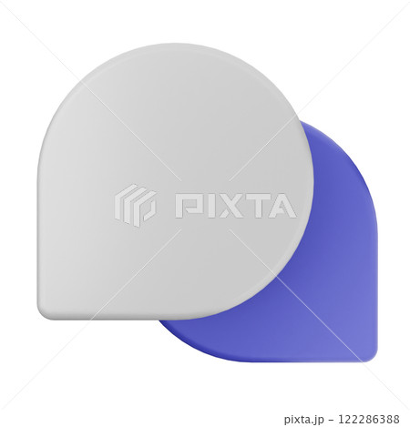 3d chat speech talk bubble icon illustration 3d chat speech talk bubble icon illustration 122286388