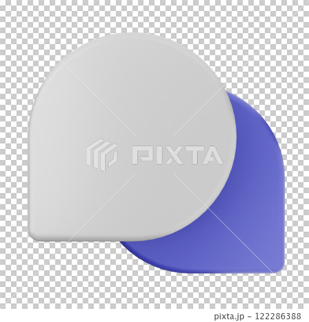 3d chat speech talk bubble icon illustration 3d chat speech talk bubble icon illustration 122286388