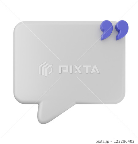 3d chat speech talk bubble icon illustration 3d chat speech talk bubble icon illustration 122286402