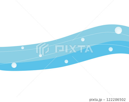 波　水流　ウェーブ　water flow 122286502
